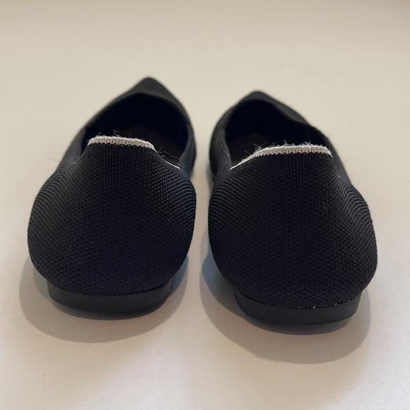 Rothy’s The Point Black White Halo Ballet Flats Shoes - Picture 4 of 7